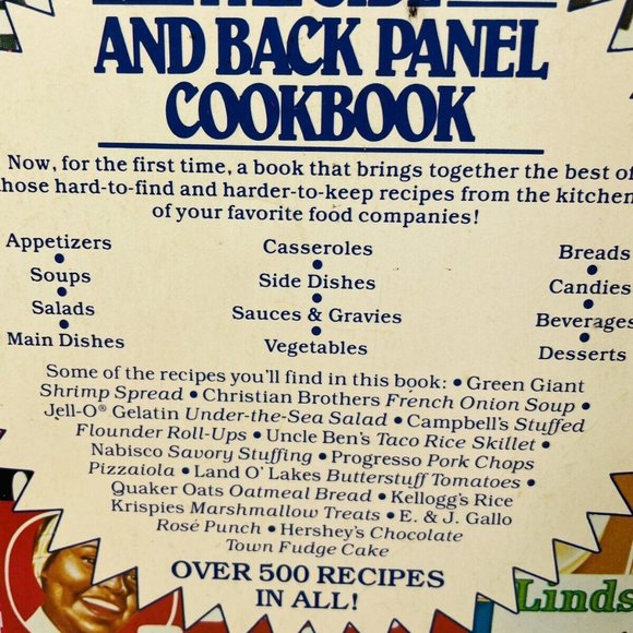 THE SIDE & BACK PANEL COOKBOOK-Recipes from Boxes, Can First Printing Vintage - Picture 5 of 12